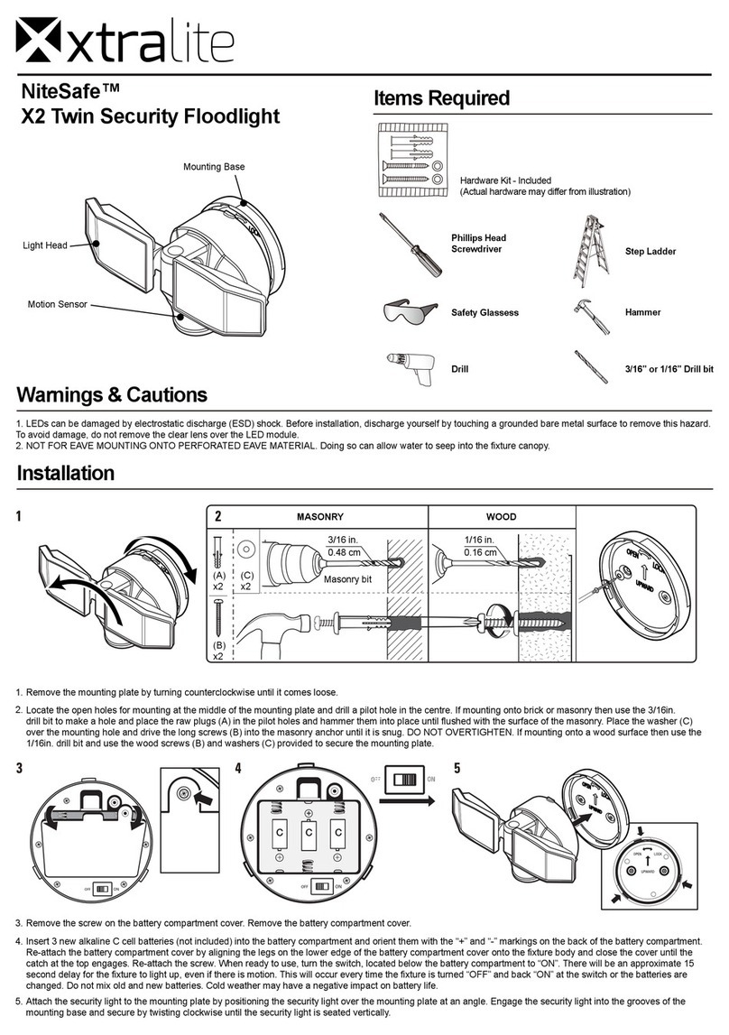 Xtralite NiteSafe X2 quick start guide