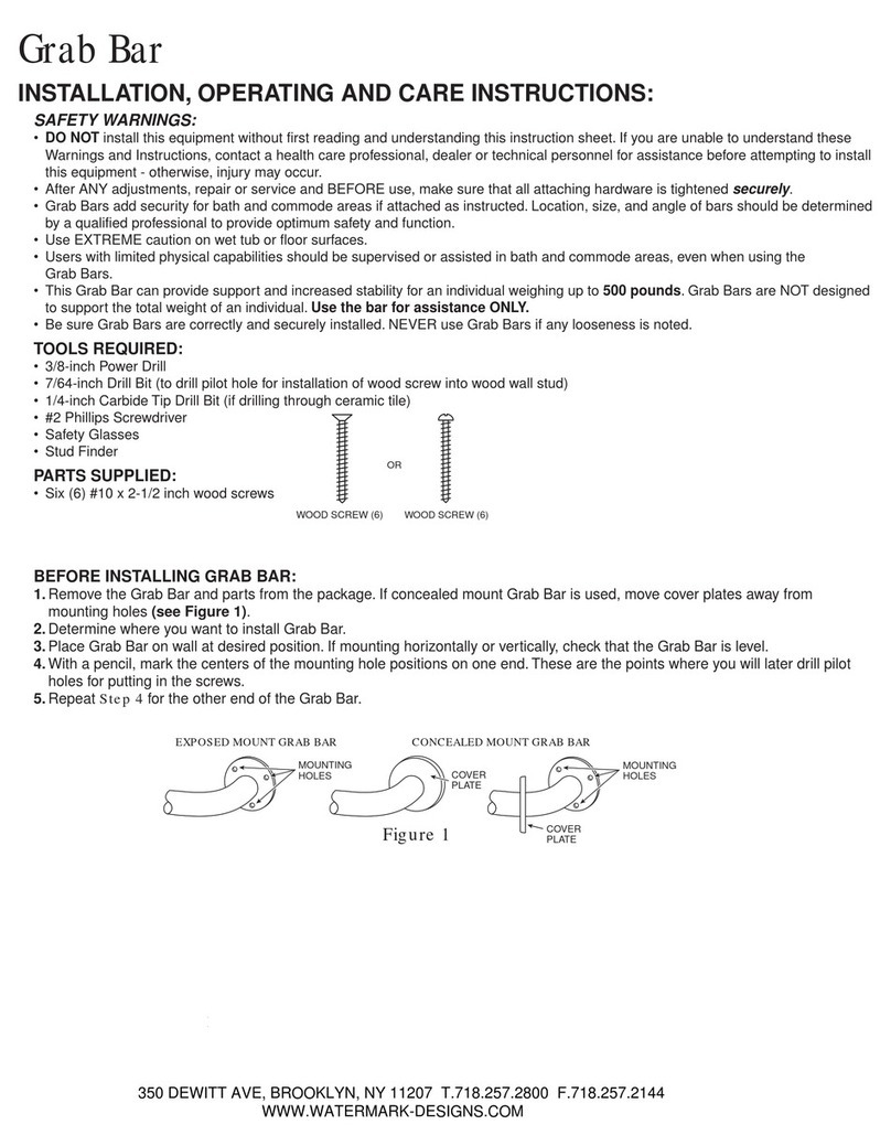 Rejuvenation C105163 Installation, Operating and Care Instructions Rejuvenation C105163 Installation, Operating and Care Instructions