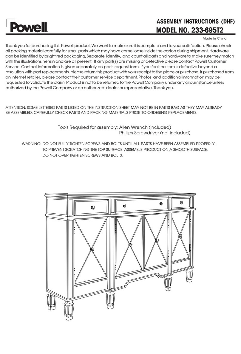 Powell 233-695T2 Assembly instructions