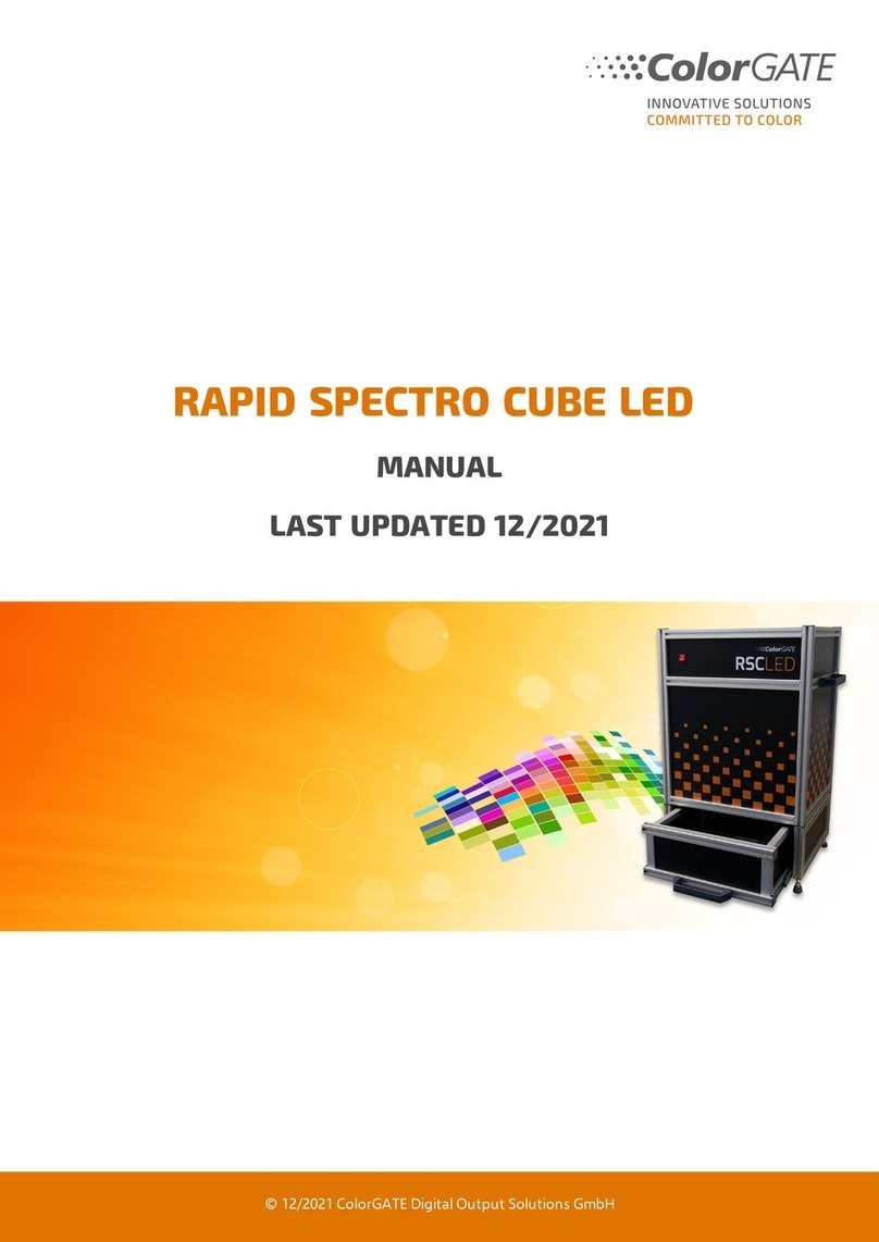 ColorGATE RAPID SPECTRO CUBE LED manual