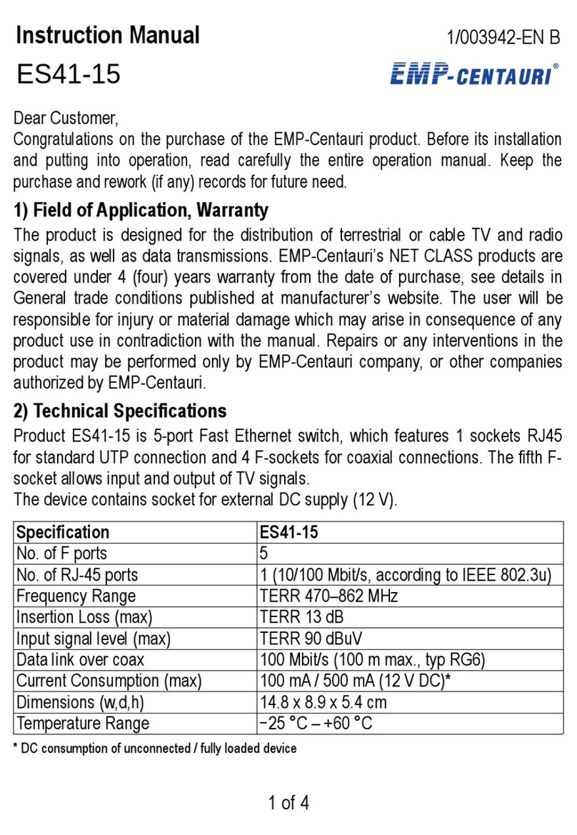 EMP-Centauri ES41-15 User manual