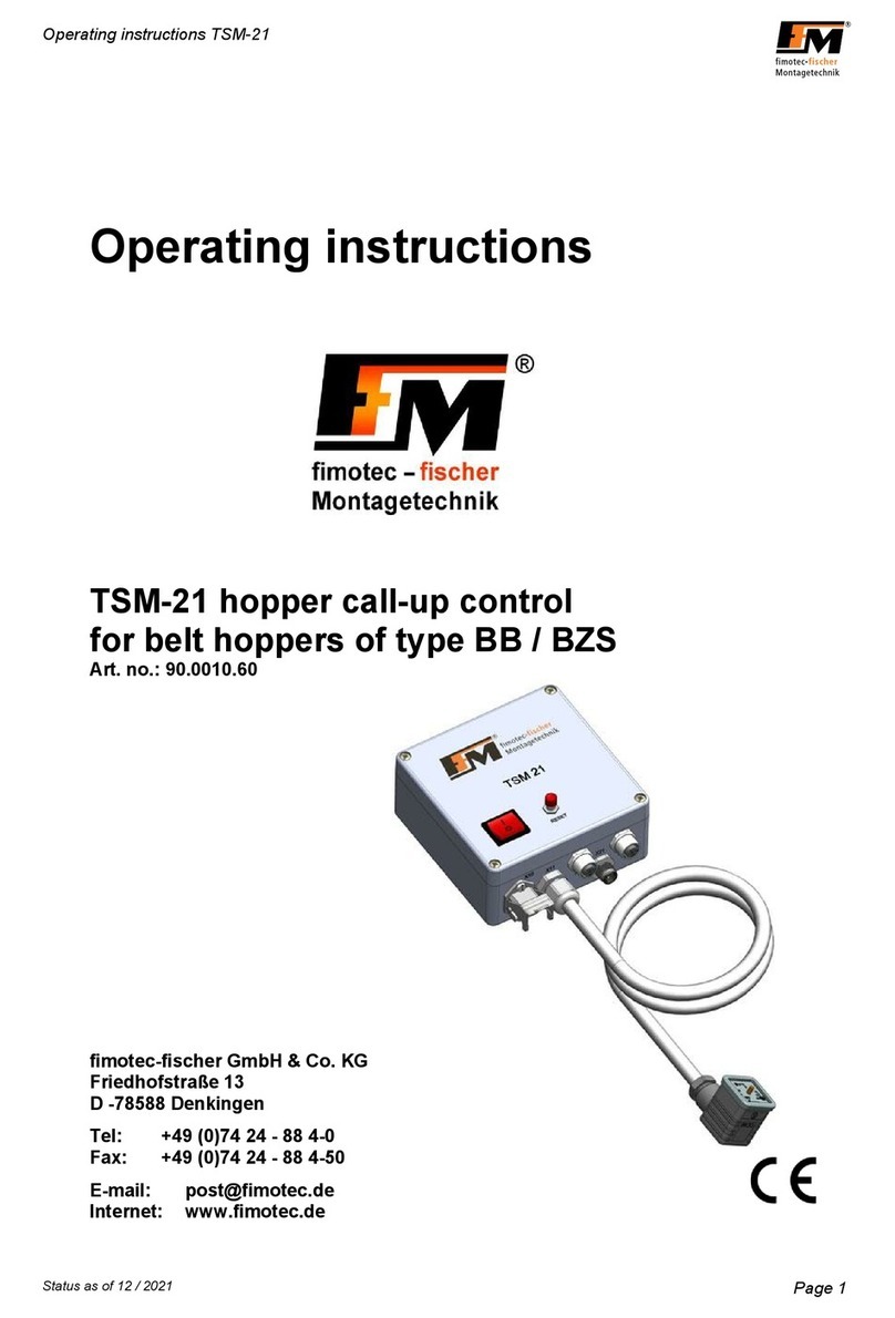 FM TSM-21 operating instructions
