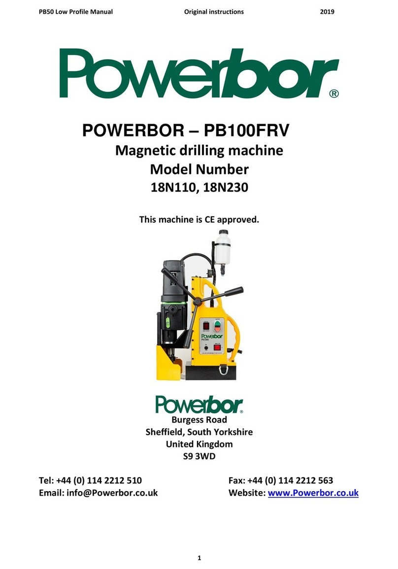 POWERBOR PB100FRV User manual