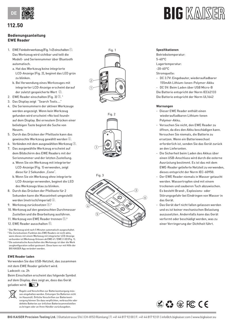 BIG KAISER EWE Reader operating instructions