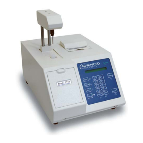 Advanced Instruments 3250 User manual