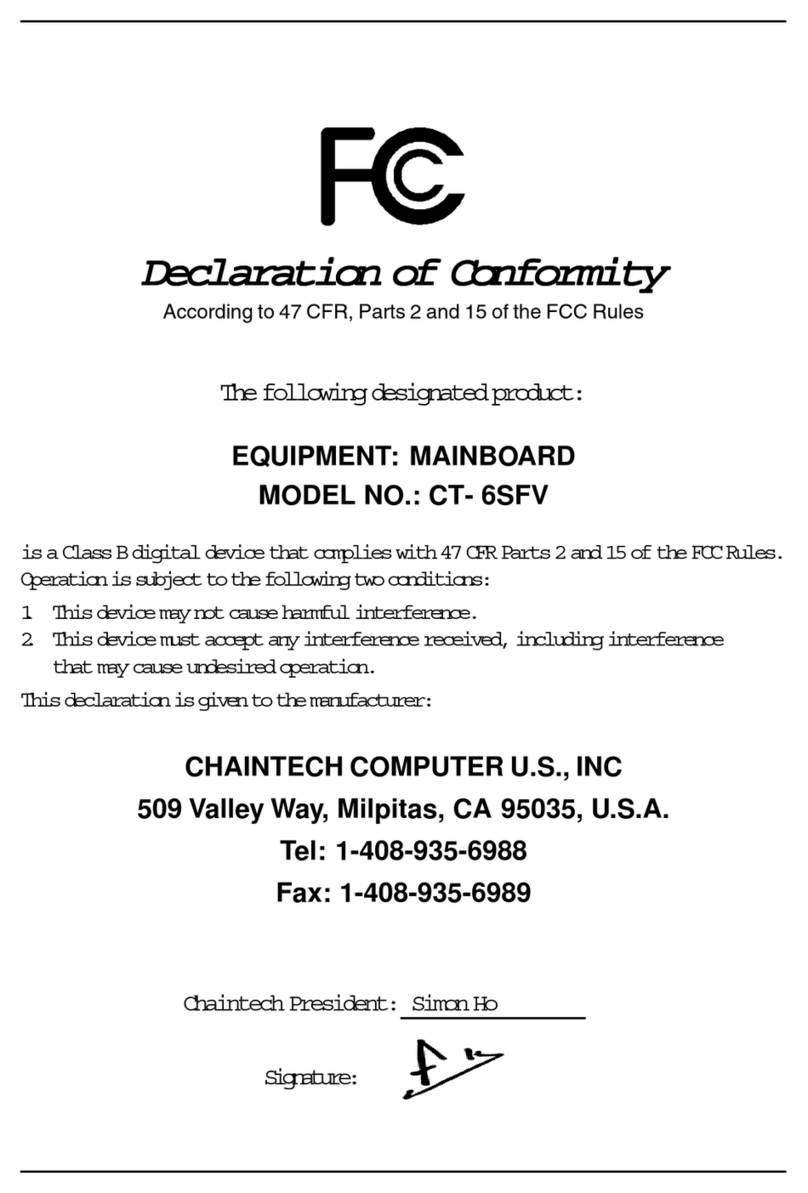 CHAINTECH CT-6SFV user manual