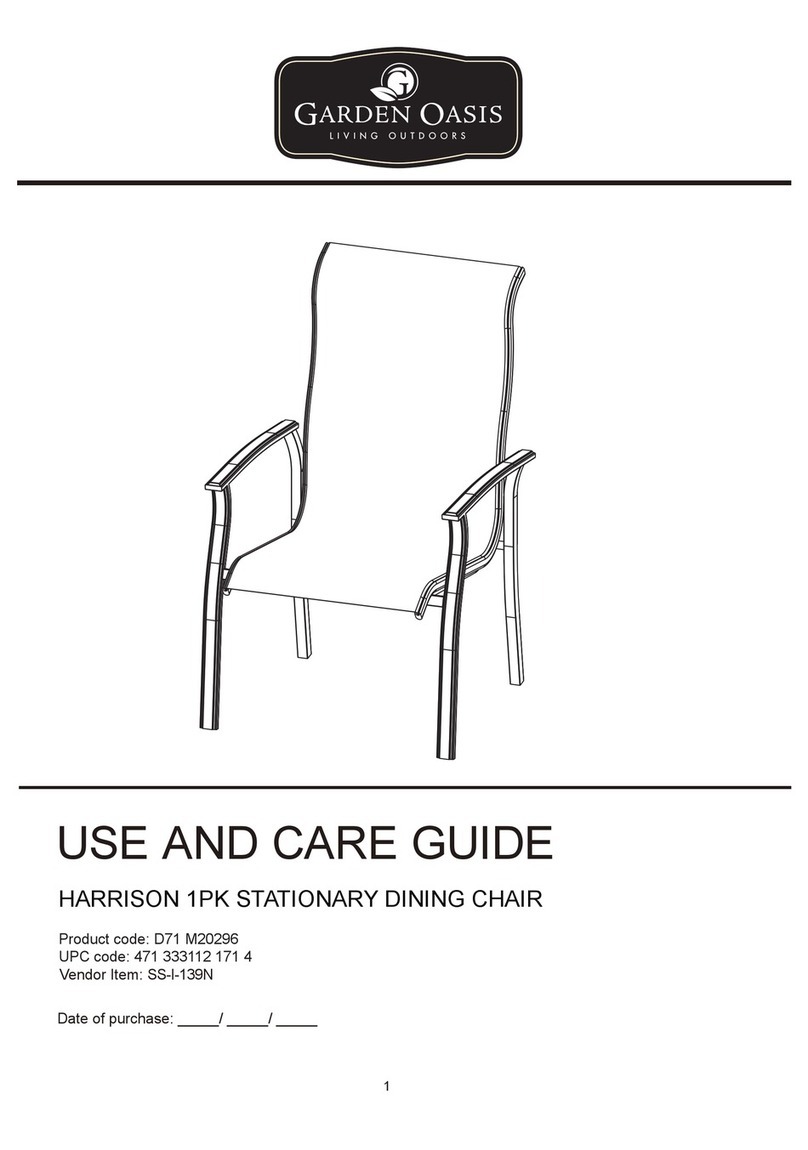 Garden Oasis HARRISON D71 M20296 Use and care guide Garden Oasis HARRISON D71 M20296 Use and care guide