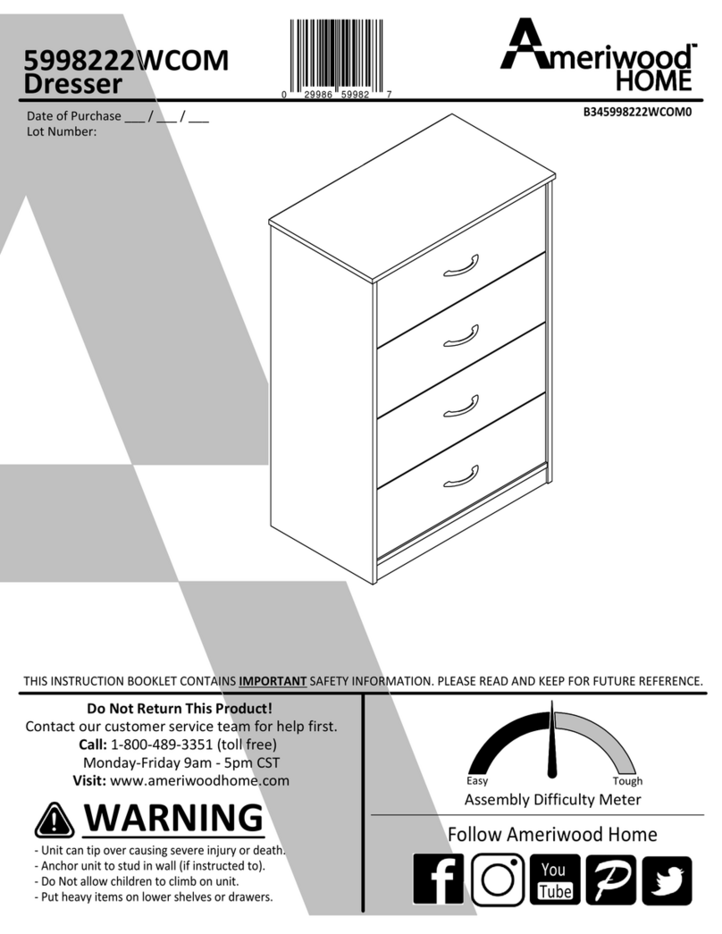 Ameriwood HOME 5998222WCOM manual