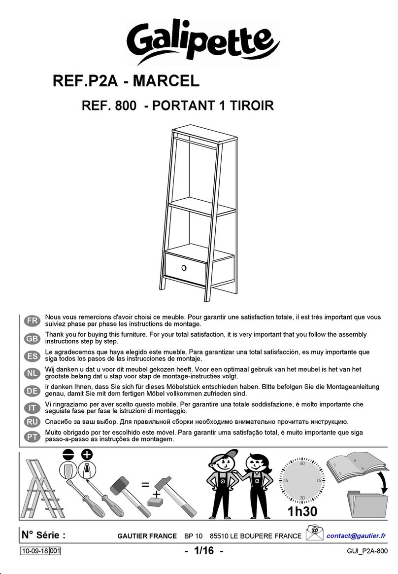 Galipette Marcel P2A 800 Assembly instructions