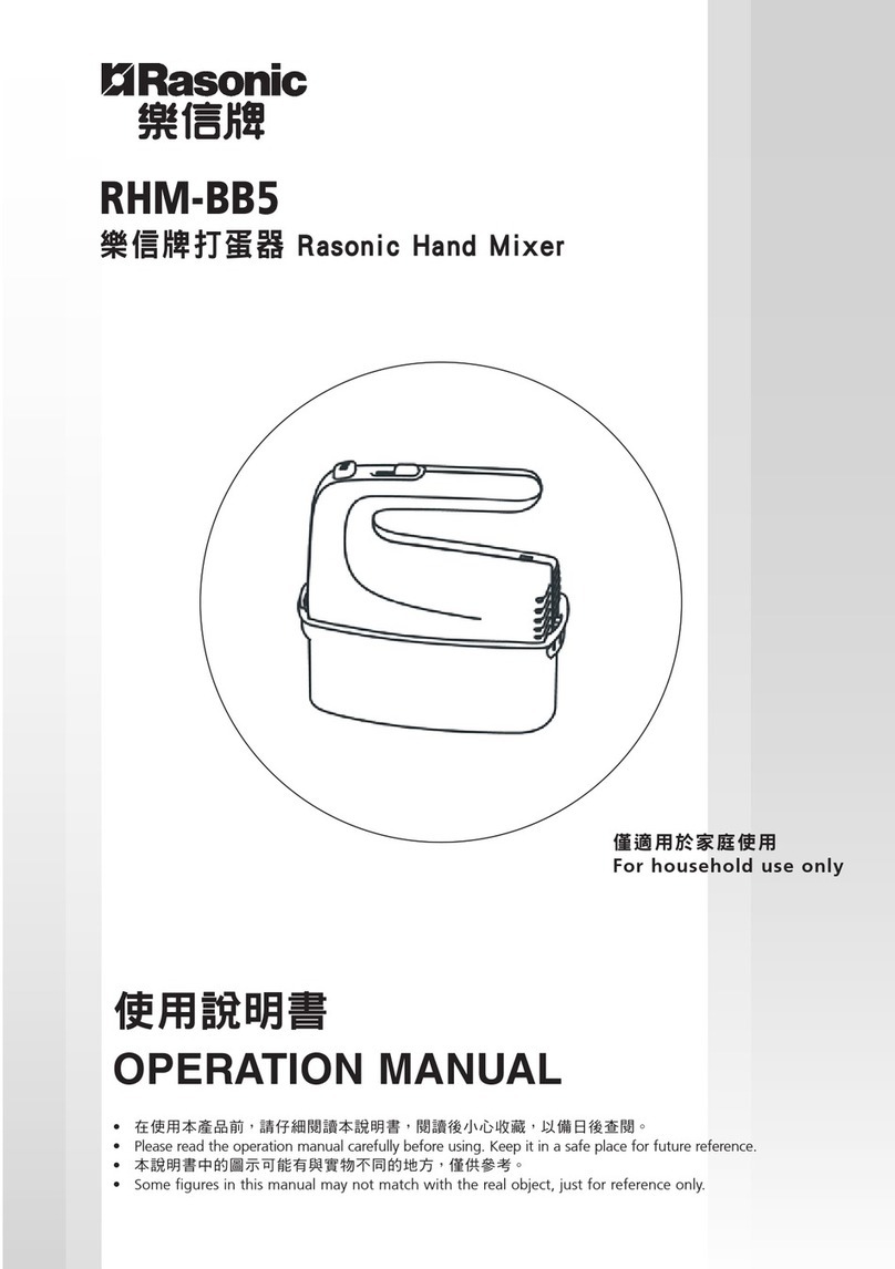 Rasonic RHM-BB5 Operation manual