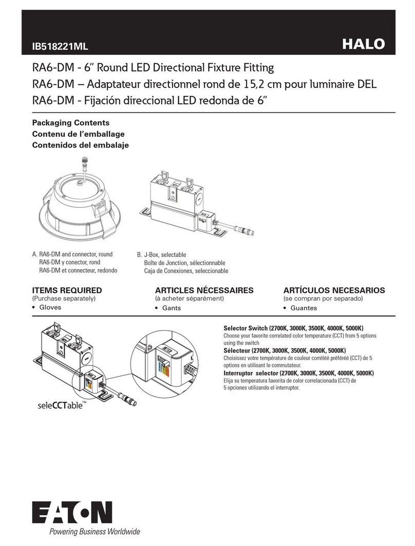 Eaton Halo RA6-DM installation instructions
