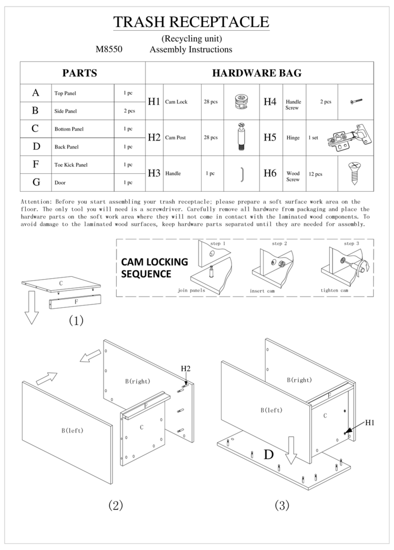 Displays2go LCKDBBCSM Assembly instructions