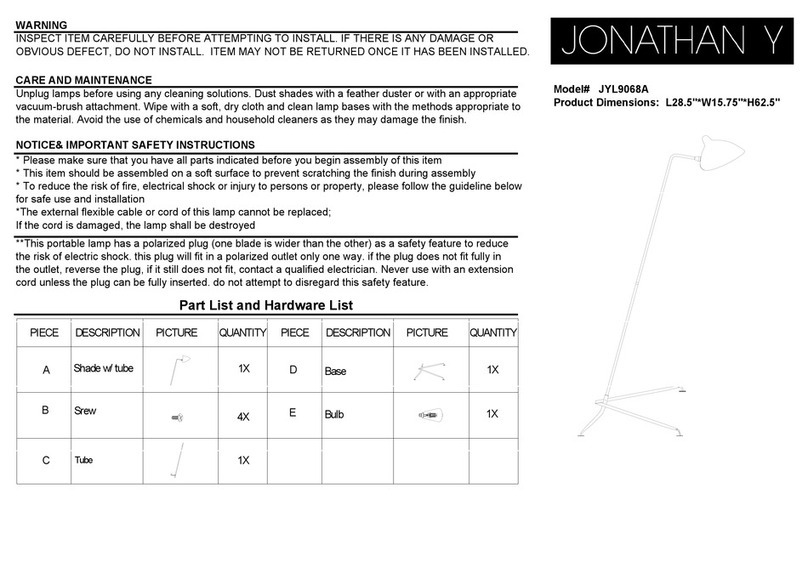 JONATHAN Y JYL9068A User manual