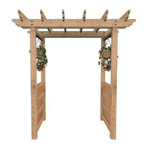 vita Springwood Cedar Arbor Assembly guide