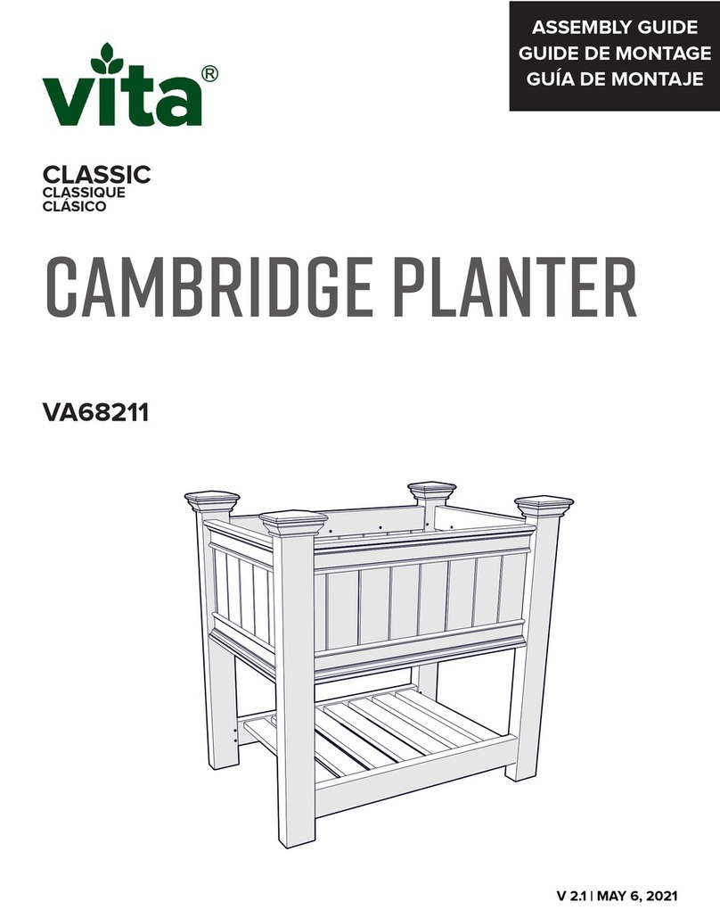 vita CLASSIC CAMBRIDGE PLANTER Assembly guide vita CLASSIC CAMBRIDGE PLANTER Assembly guide
