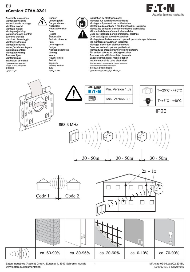 Eaton xComfort CTAA-02/01 User manual