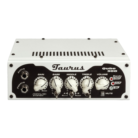 Taurus Amplification Qube-300 operating manual