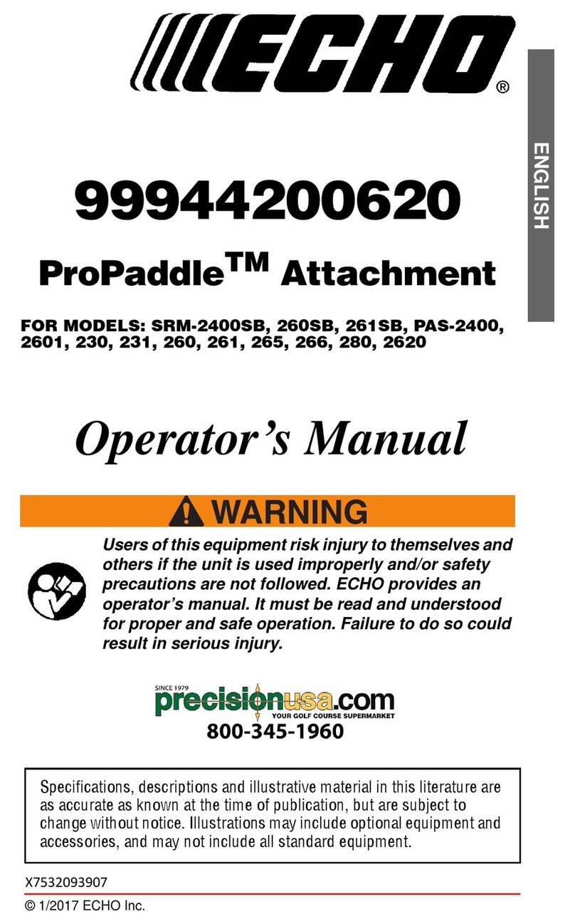 Echo SRM - 2400SB Operator's manual