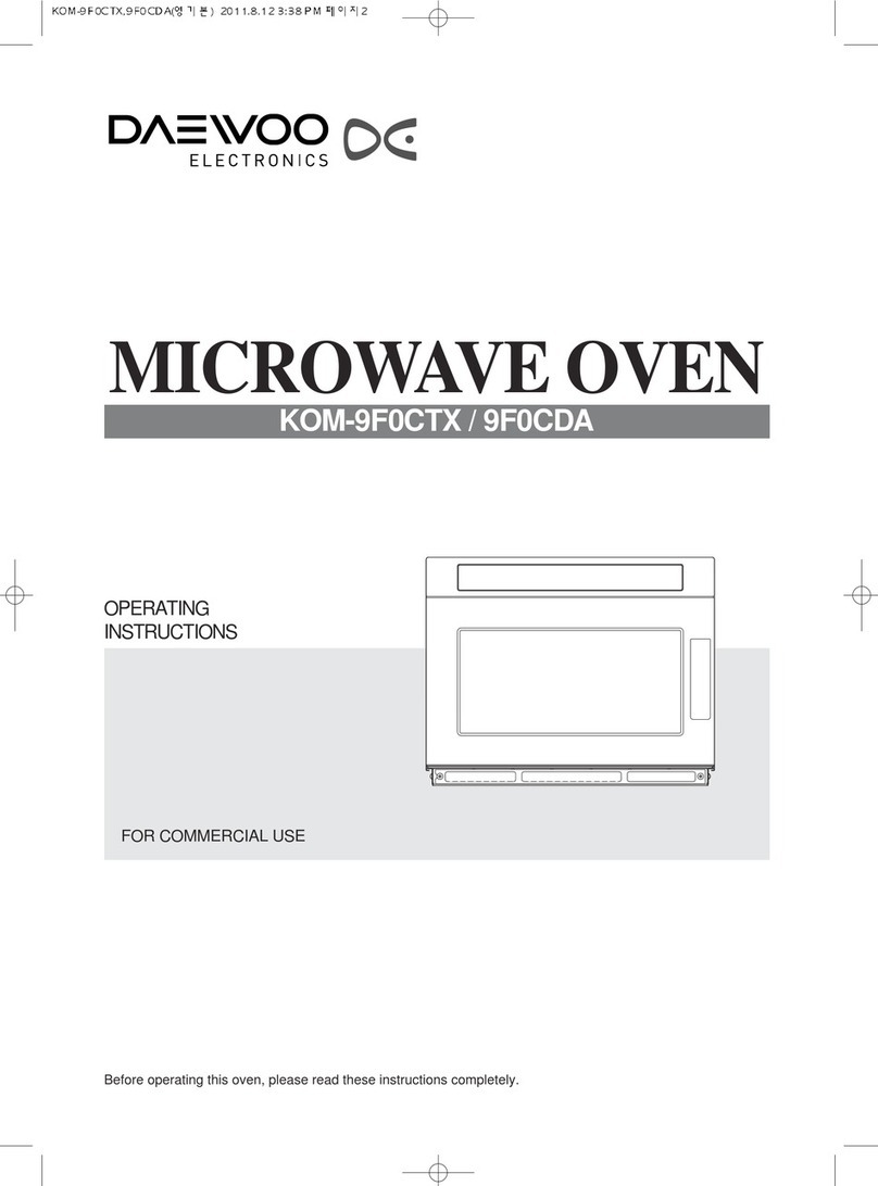 DAEWOO ELECTRONICS KOM-9F0CTX operating instructions