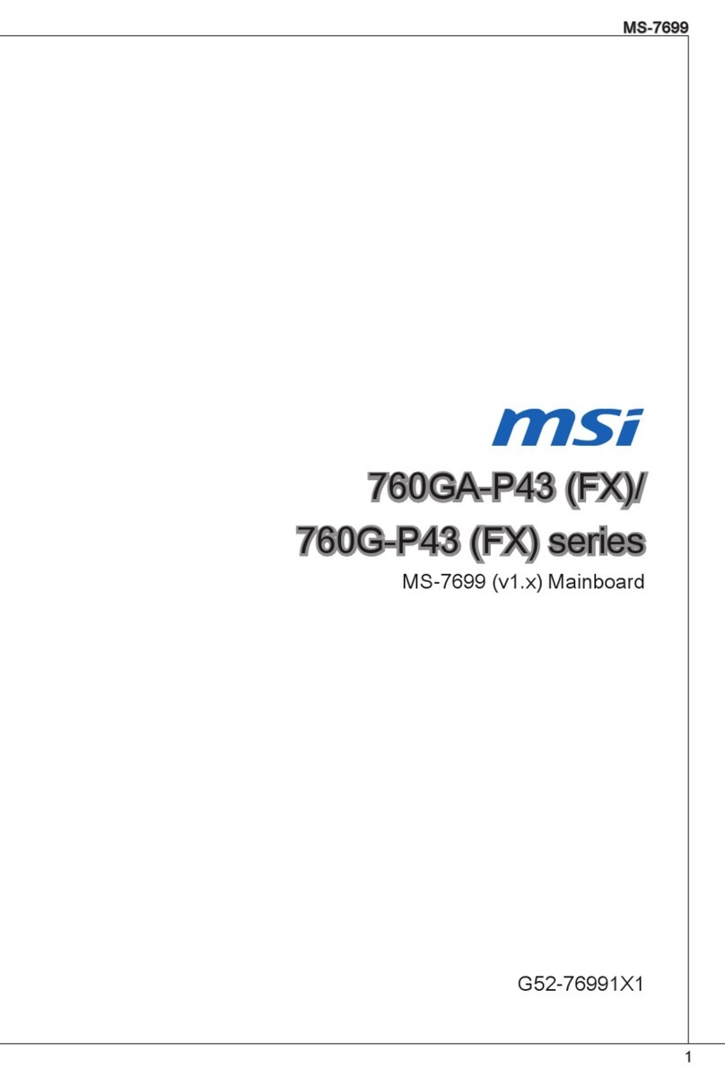 MSI 760GM-P43 Series User manual