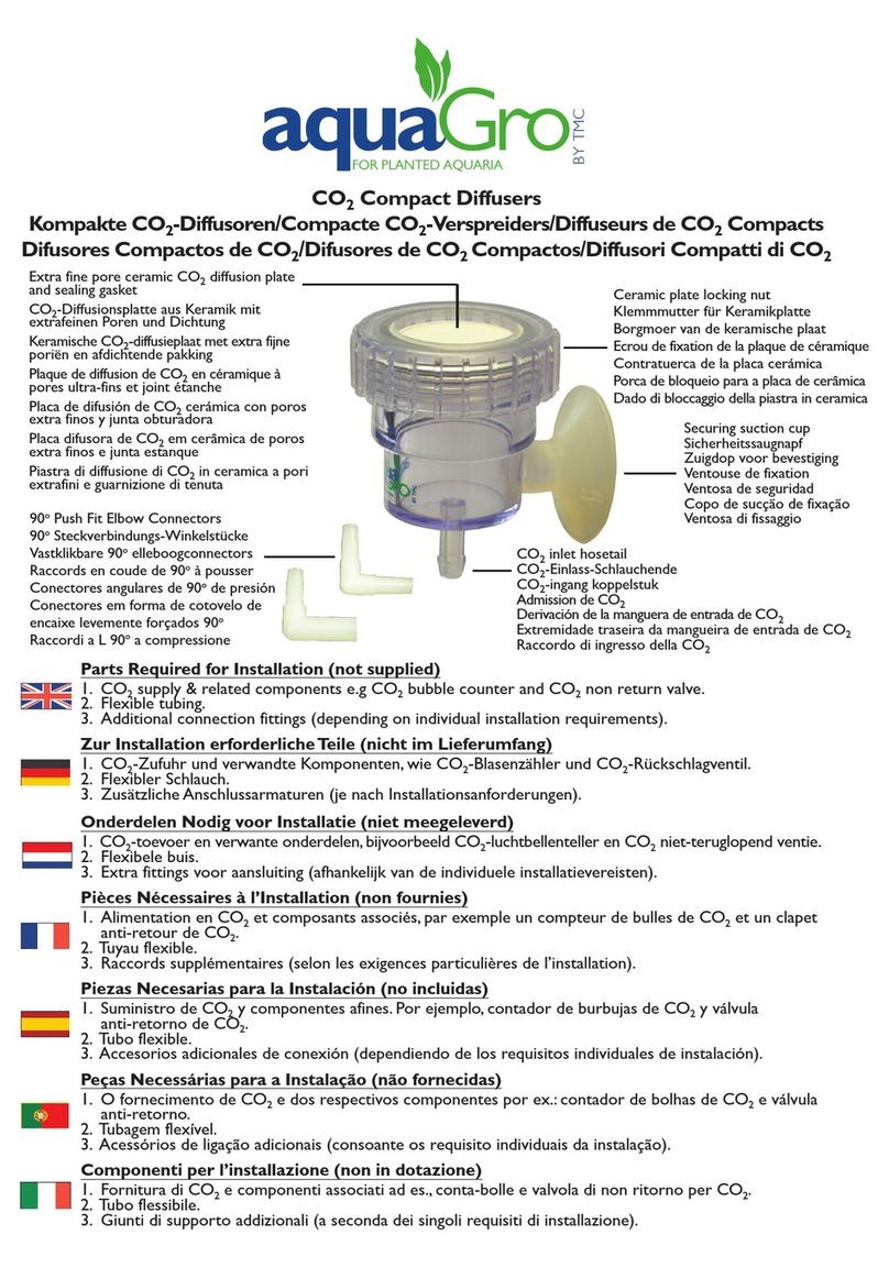 TMC aquaGro CO2 Compact Diffusers User manual TMC aquaGro CO2 Compact Diffusers User manual