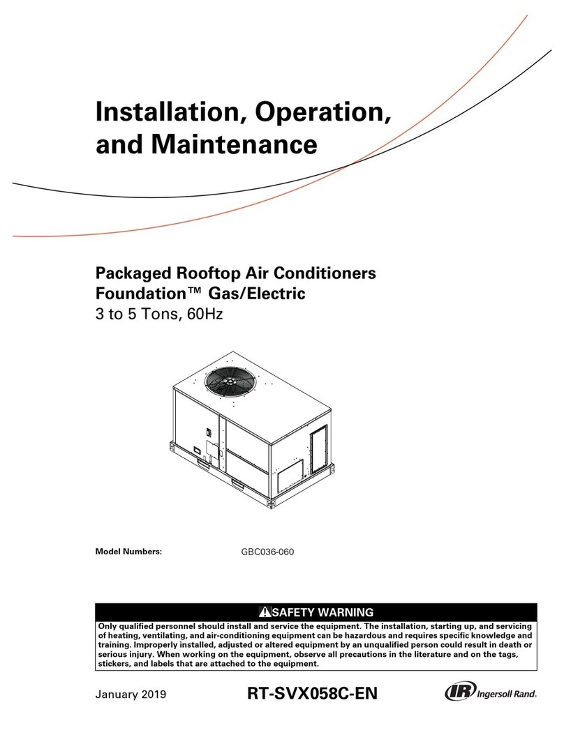 Ingersoll-Rand GBC036 Series Installation and operating instructions