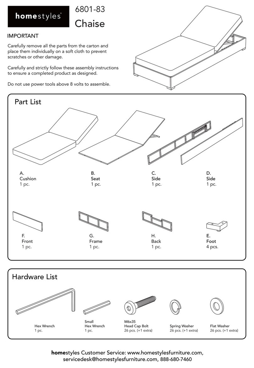 Home Styles 6801-83 Assembly instructions