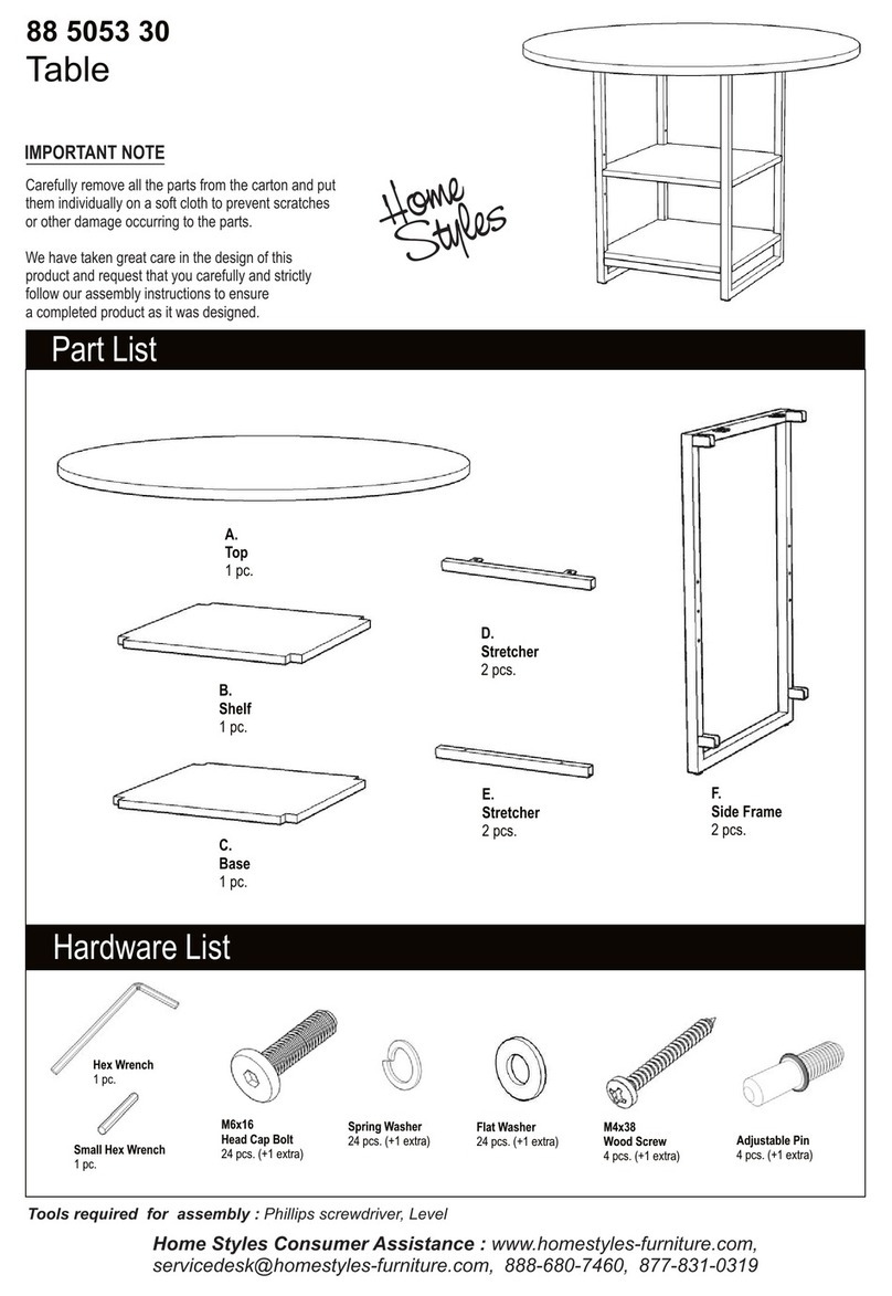 Home Styles 88 5053 30 User manual