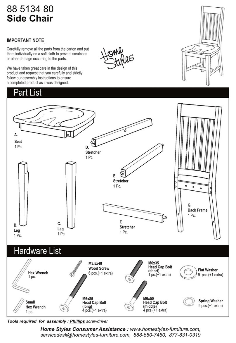 Home Styles Concrete Chic 88 5134 80 quick start guide