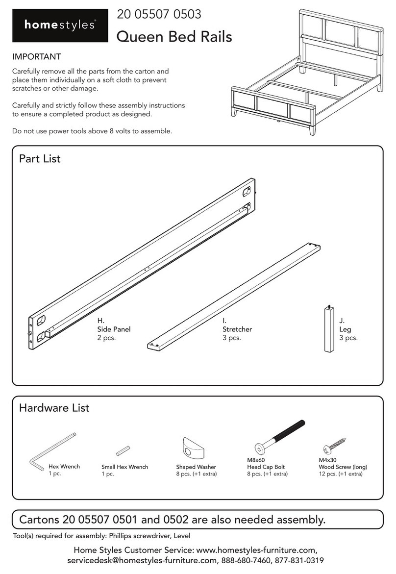 Home Styles 20 05507 0503 Assembly instructions