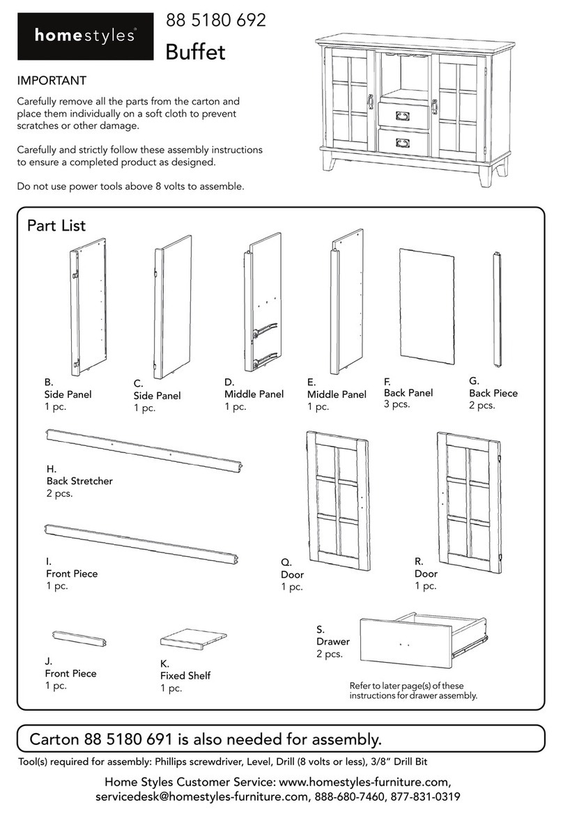Home Styles 88 5180 692 User manual