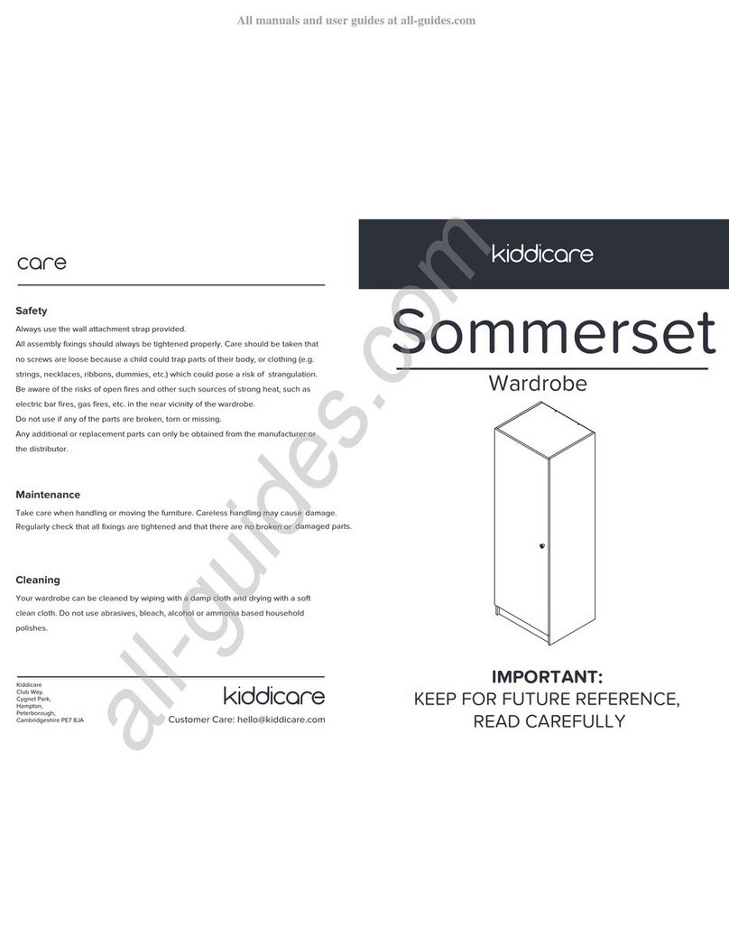 Kiddicare Sommerset User manual Kiddicare Sommerset User manual