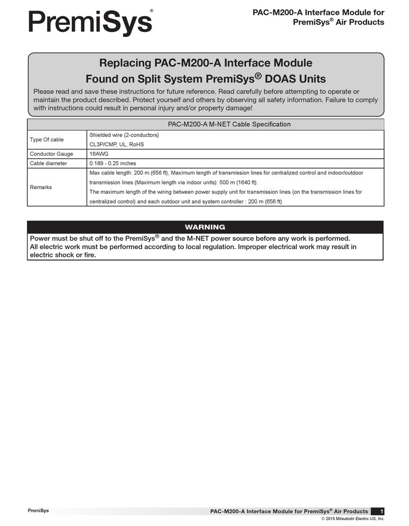 Premisys PAC-M200-A manual