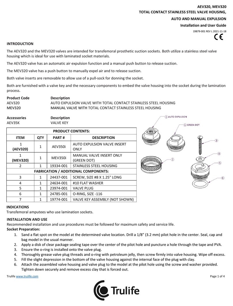 Trulife AEV320 Installation and user guide