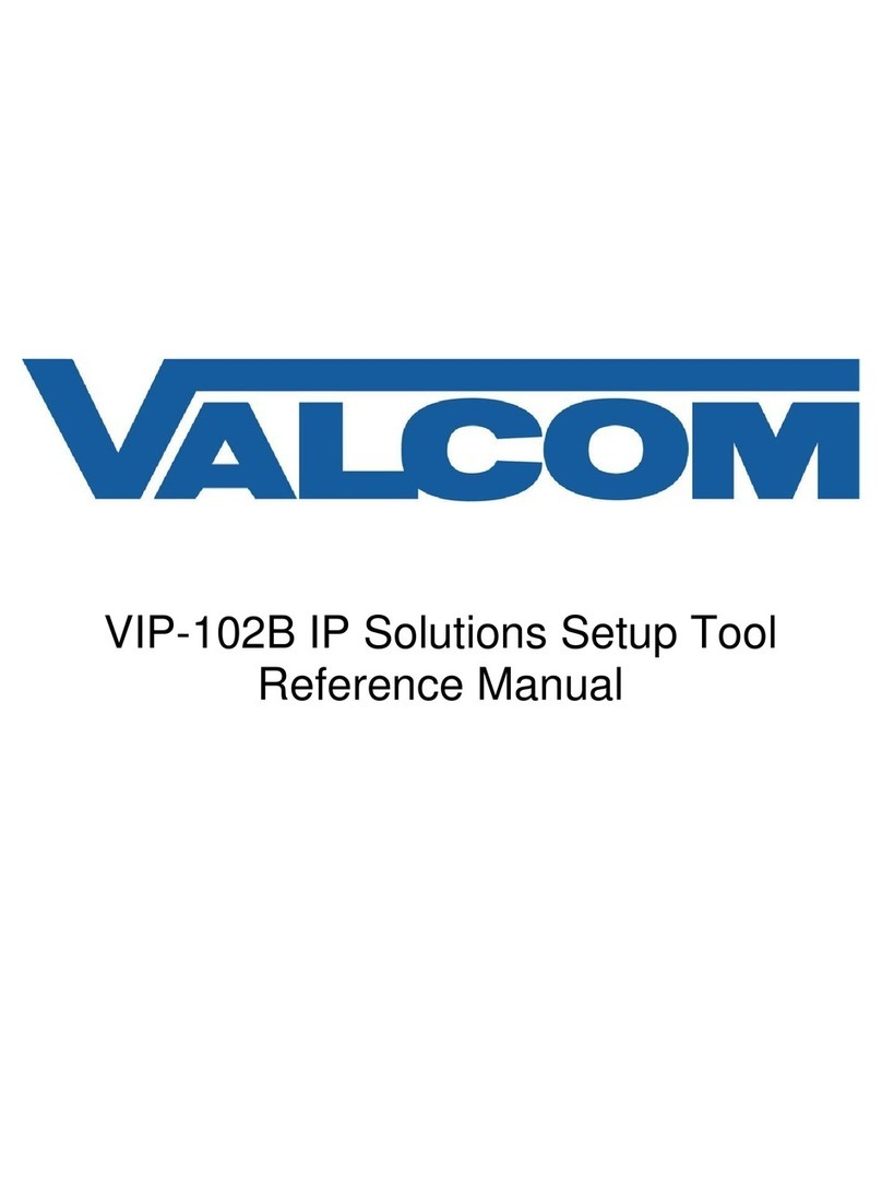 Valcom VIP-102B Reference manual