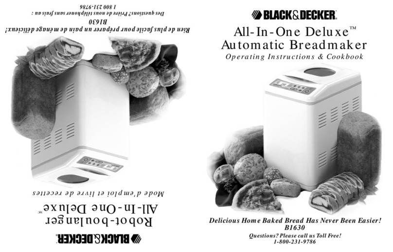 Black & Decker All-In-One Deluxe B1630 Assembly Instructions