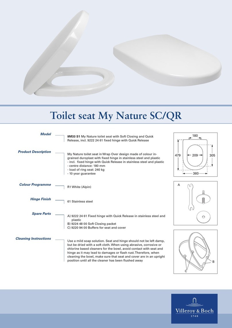 Villeroy & Boch 9M33 User manual Villeroy & Boch 9M33 User manual