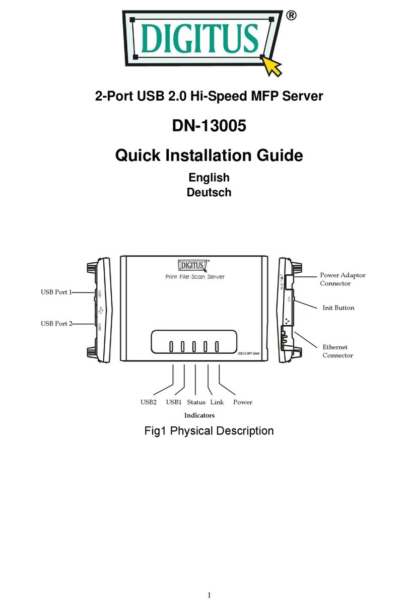 Digitus DN-13005 User manual Digitus DN-13005 User manual