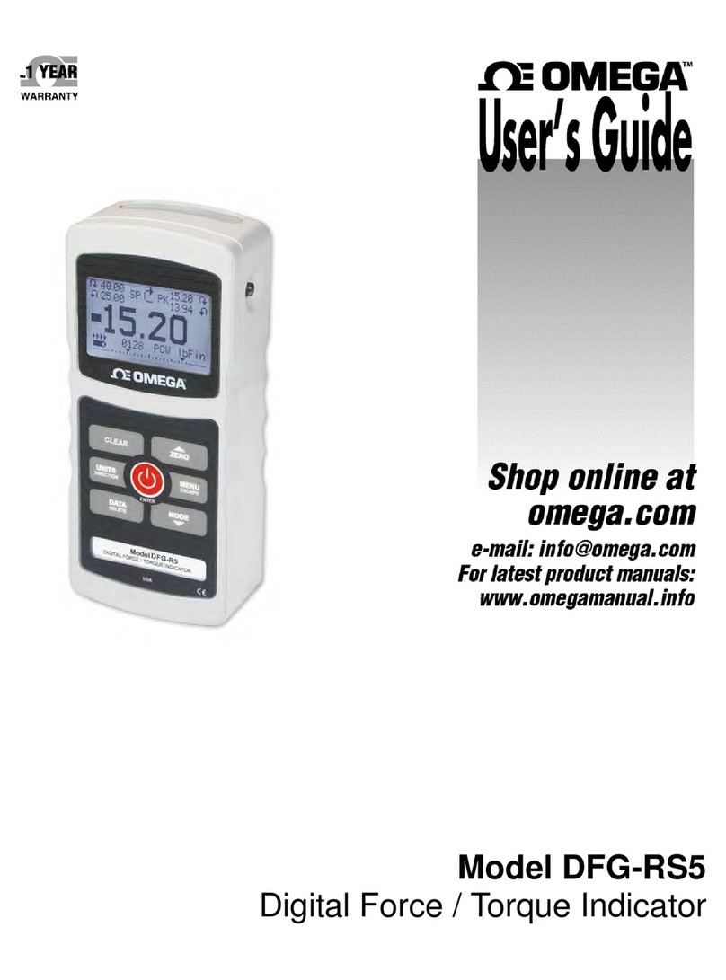 Omega DFG-RS5 User manual Omega DFG-RS5 User manual