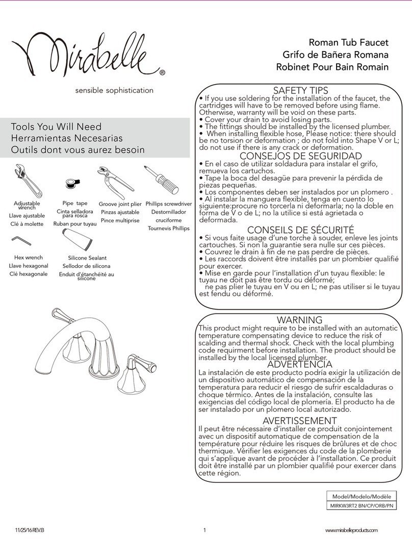 Mirabelle MIRKW3RT2CP User manual Mirabelle MIRKW3RT2CP User manual