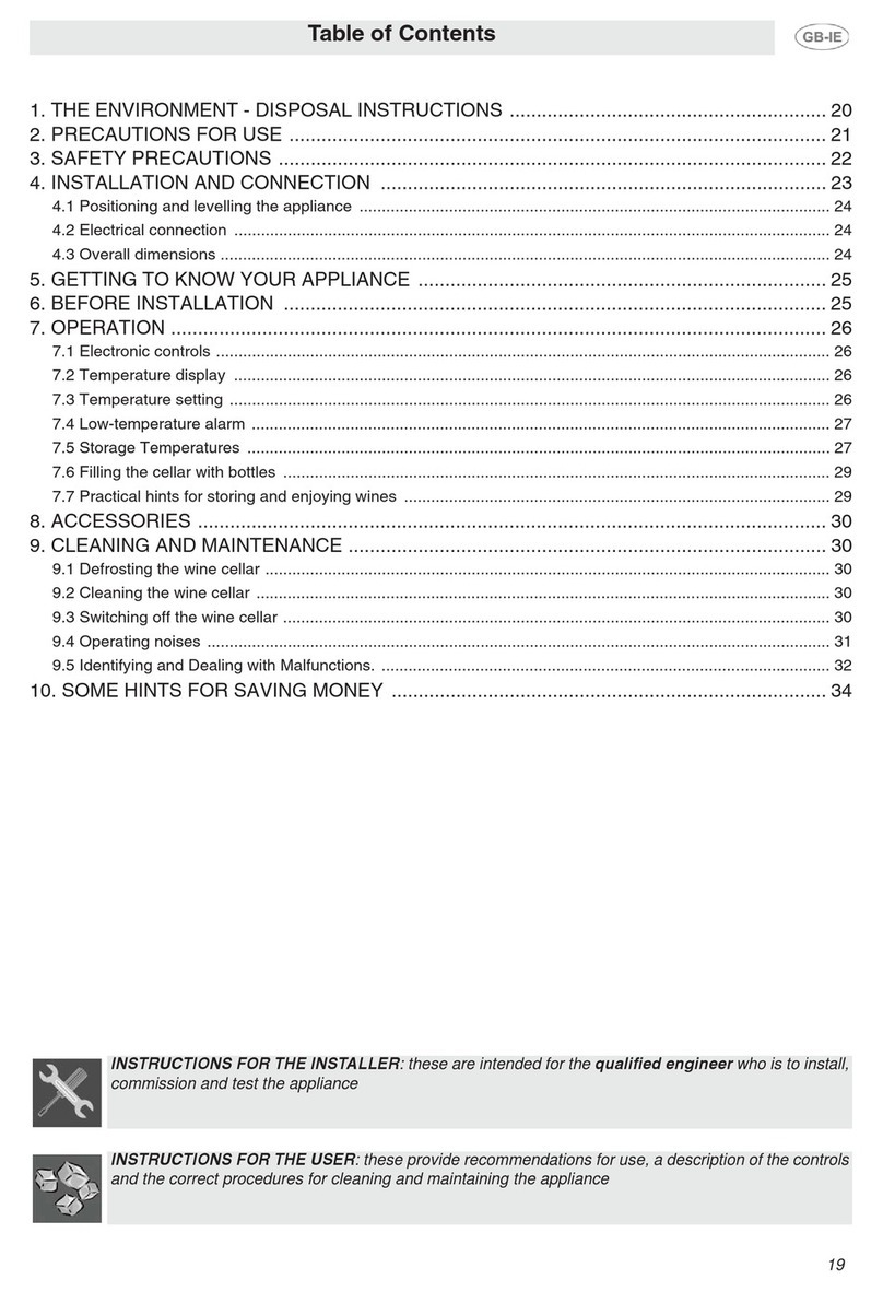 Smeg SCV115A User manual Smeg SCV115A User manual