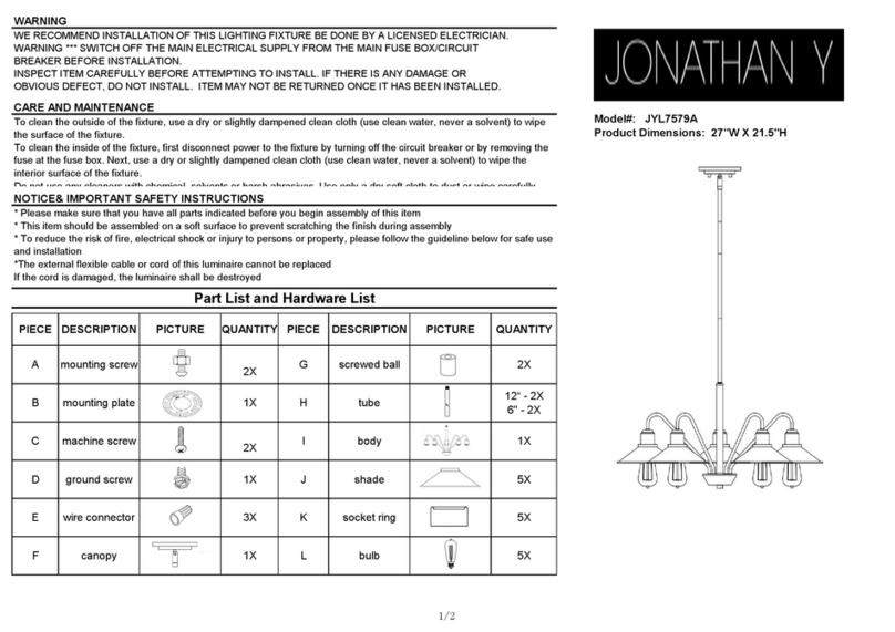 JONATHAN Y JYL7579A User manual