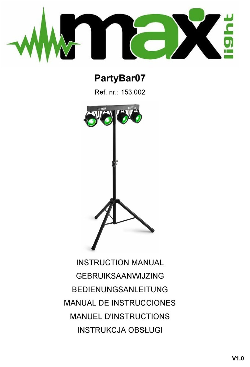 MAX LIGHT PartyBar07 instruction manual