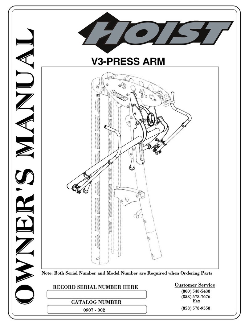 Hoist Fitness V3-PRESS ARM owner's manual