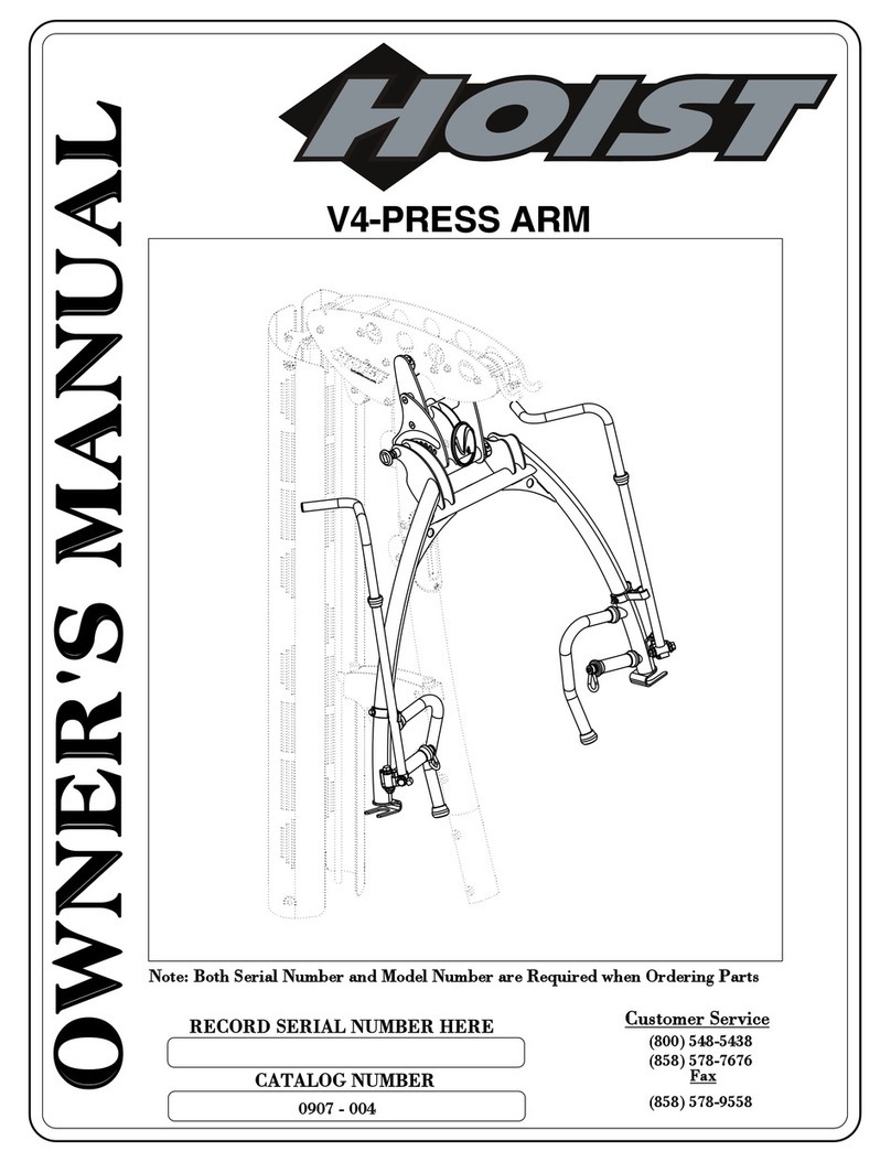 Hoist Fitness V4-PRESS ARM owner's manual