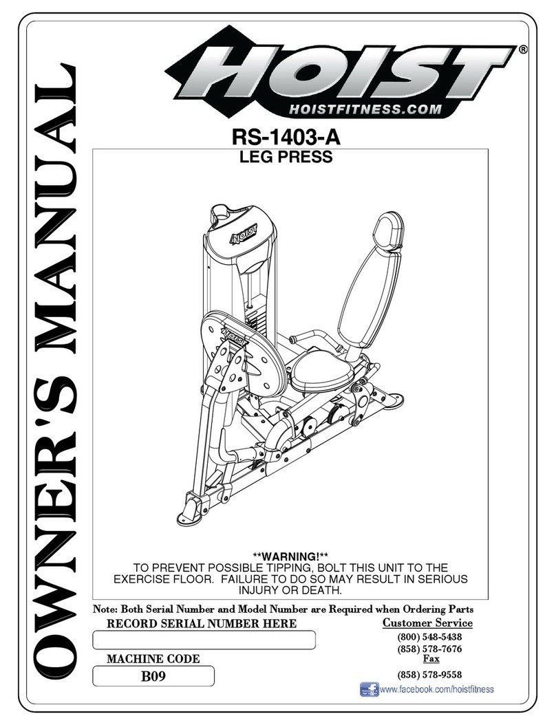 Hoist Fitness ROC-IT RS-1403-A owner's manual