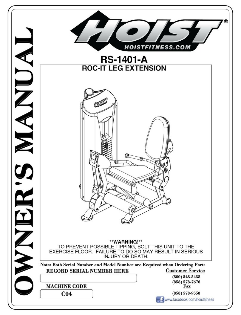 Hoist Fitness ROC-IT RS-1401-A owner's manual