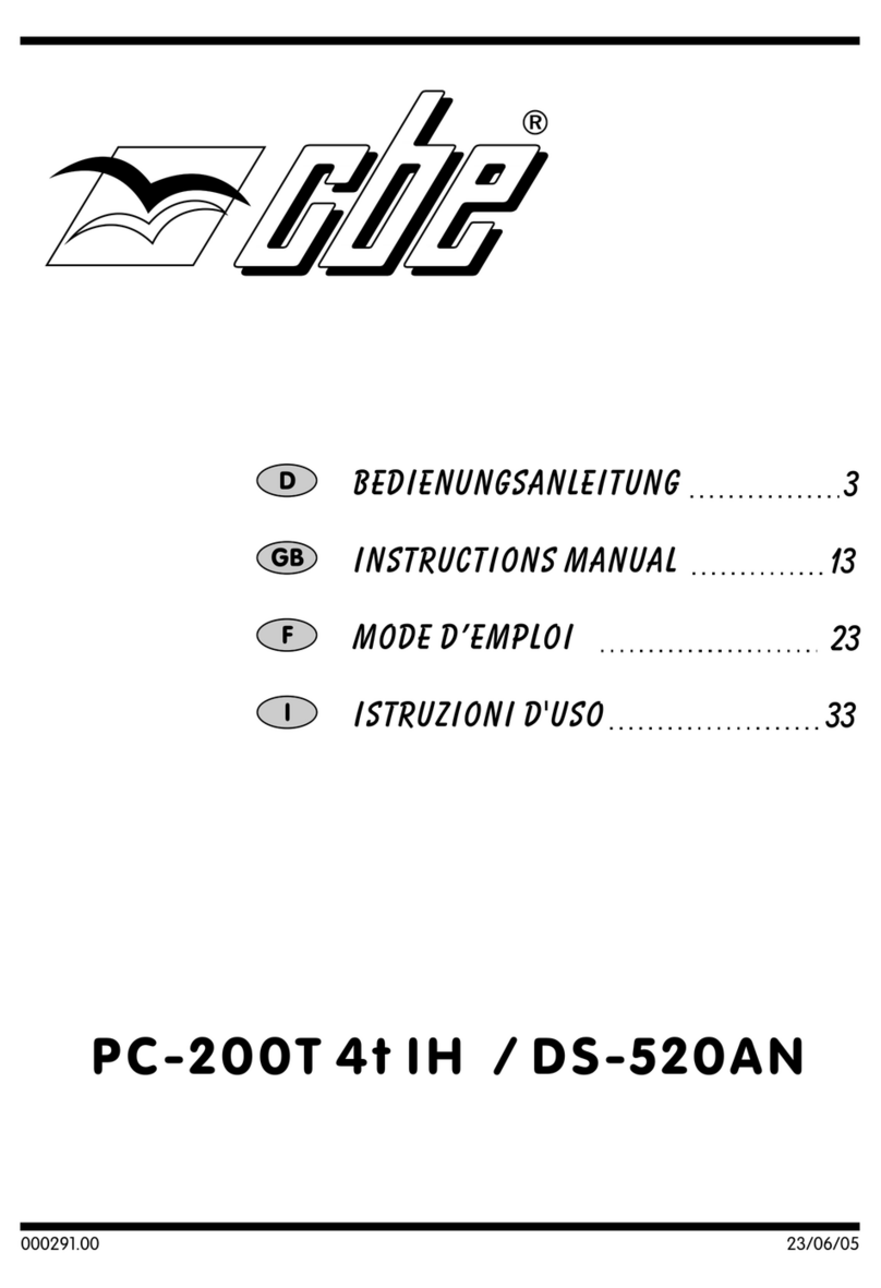 CBE PC -200T 4 t IH User manual