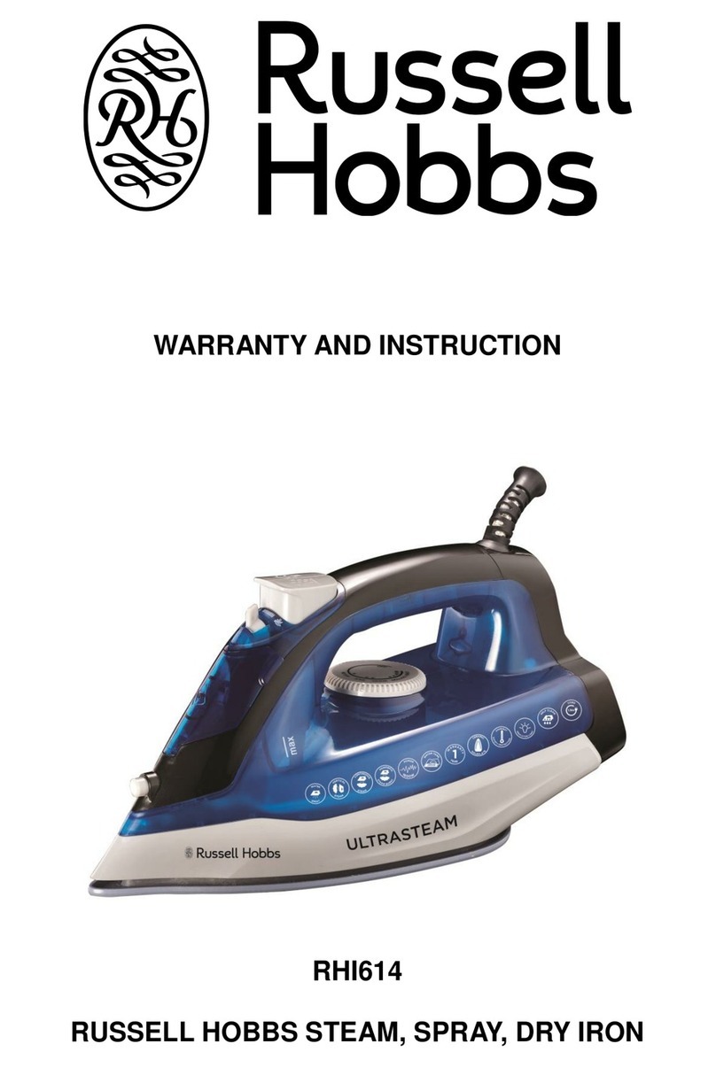 Russell Hobbs RHI614 Warranty and Instruction