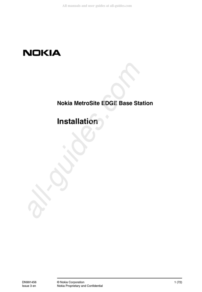 Nokia MetroSite EDGE installation manual